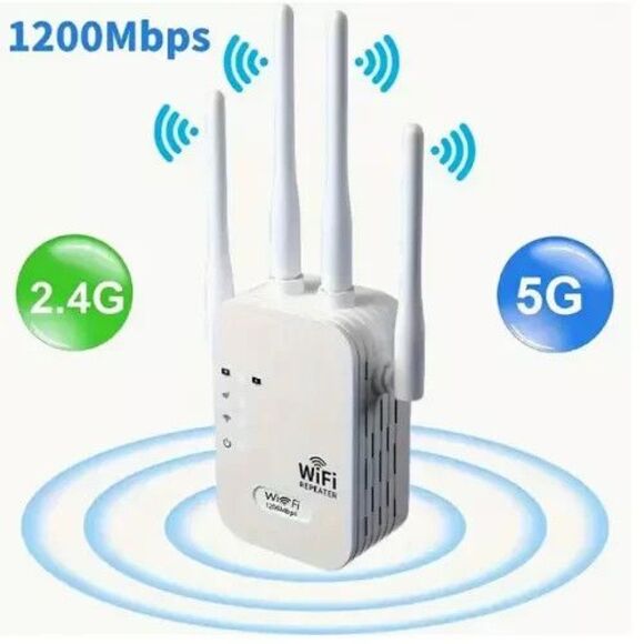 1200Mbps WiFi Range Extender Repeater Wireless Amplifier Router Signal Booster - Picture 9 of 9